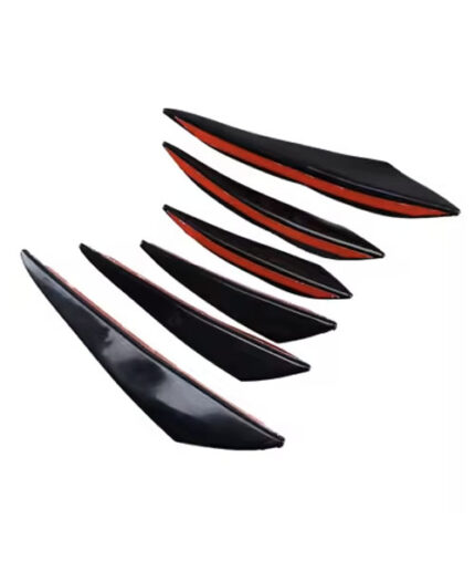 Universal Pvc Car Front Bumper Lip Protector Rear Diffuser Guard 6PCS